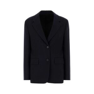 PRADA Women's Tailored Two-Button Blazer with Notch Lapels Women BLUE Coats &